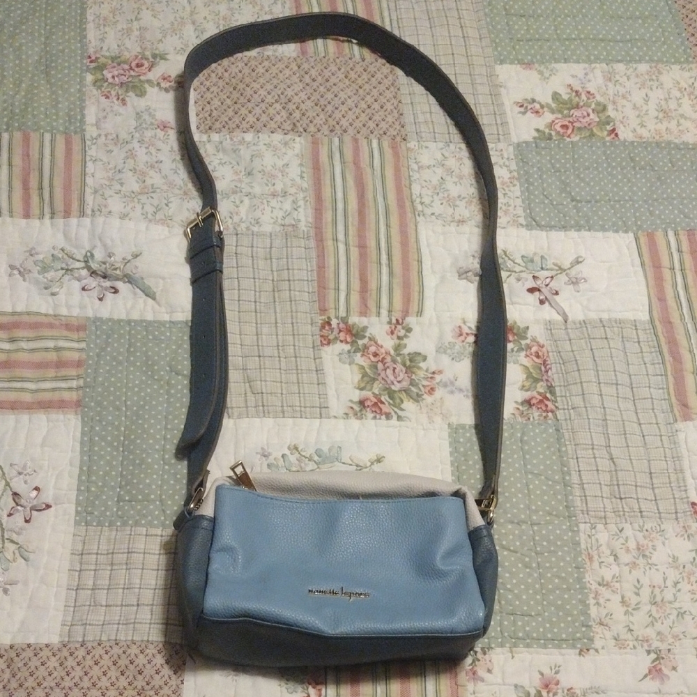 Nanette Lepore Light Blue and Cream Crossbody Bag - Picture 4 of 9